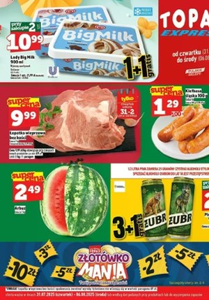 Gazetka promocyjna Topaz, ważna od 31.07.2025 do 06.08.2025.