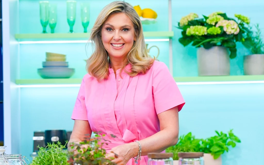 Ewa Wachowicz w kuchni "halo tu polsat"
