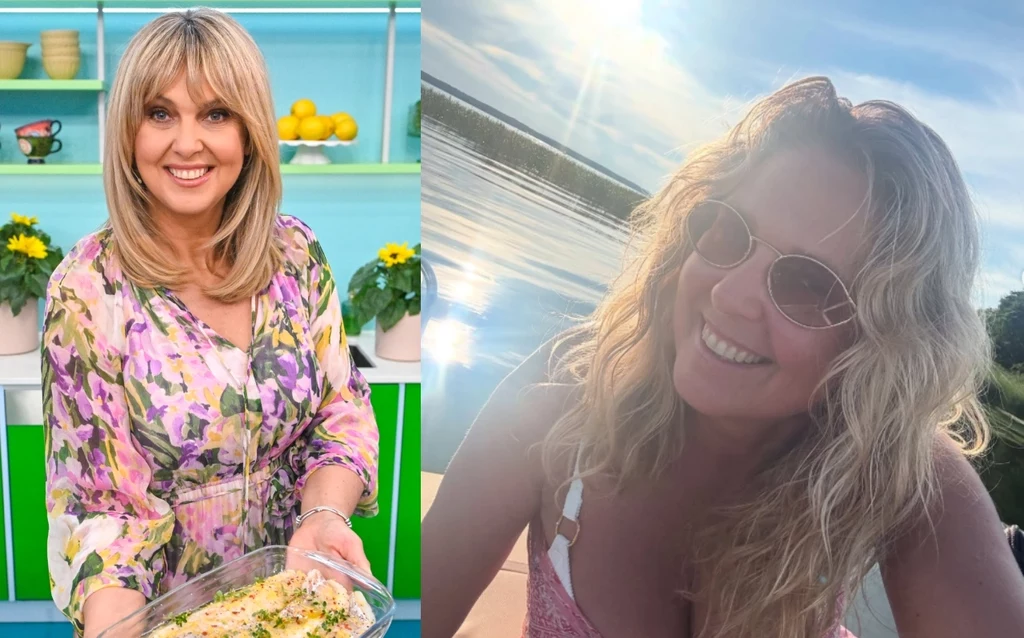 Ewa Wachowicz w swoim żywiole - opalona i szczęśliwa gwiazda "halo tu polsat" wypoczywa na łódce