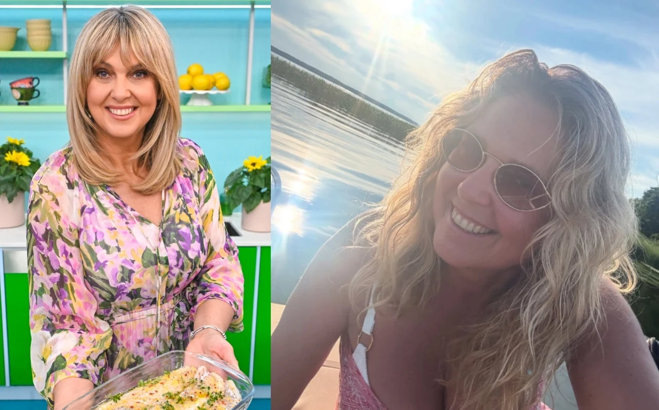 Ewa Wachowicz w swoim żywiole - opalona i szczęśliwa gwiazda "halo tu polsat" wypoczywa na łódce