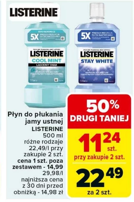 Płyn do płukania jamy ustnej Listerine