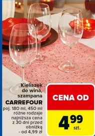 Kieliszek do szampana Carrefour
