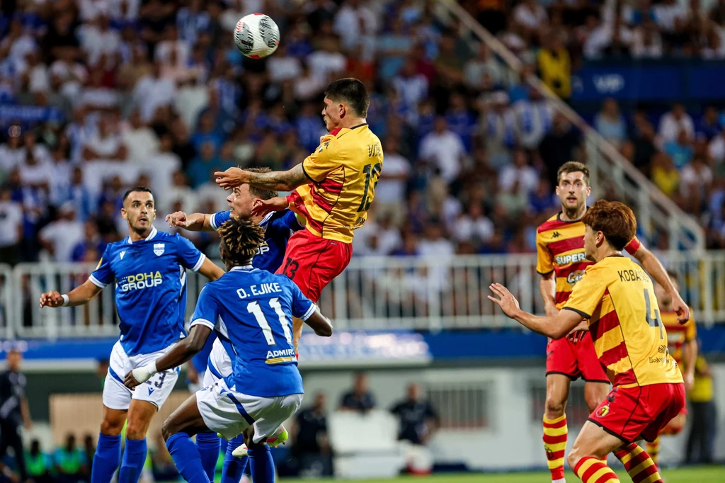 Jagiellonia Białystok w meczu el. Ligi Konferencji z Novi Pazar Jagiellonia Białystok w meczu el. Ligi Konferencji z Novi Pazar