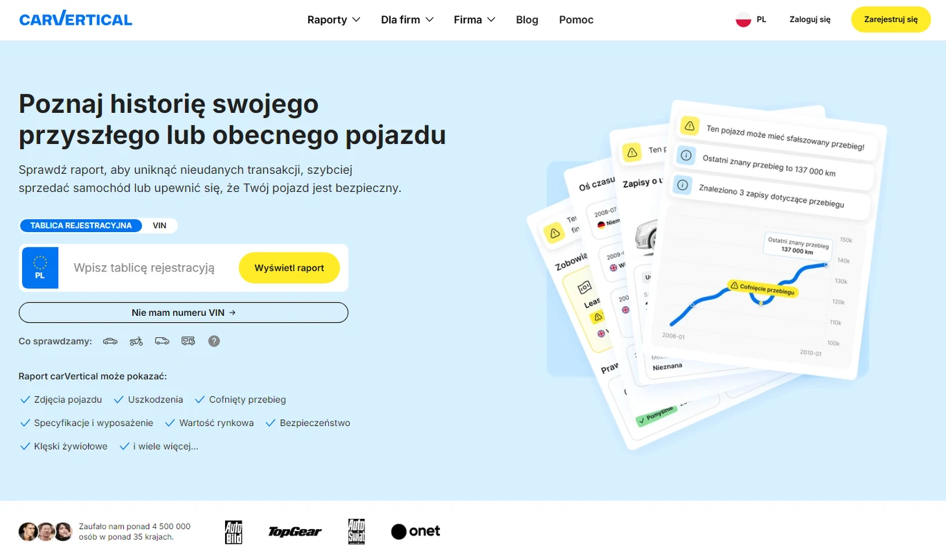 Poznaj historie swojego pojazdu