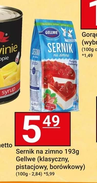 Sernik na zimno Gellwe