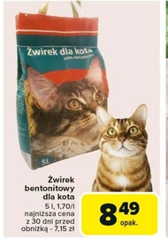 Żwirek bentonitowy