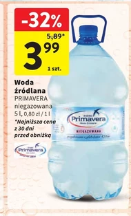 Woda niegazowana Primavera