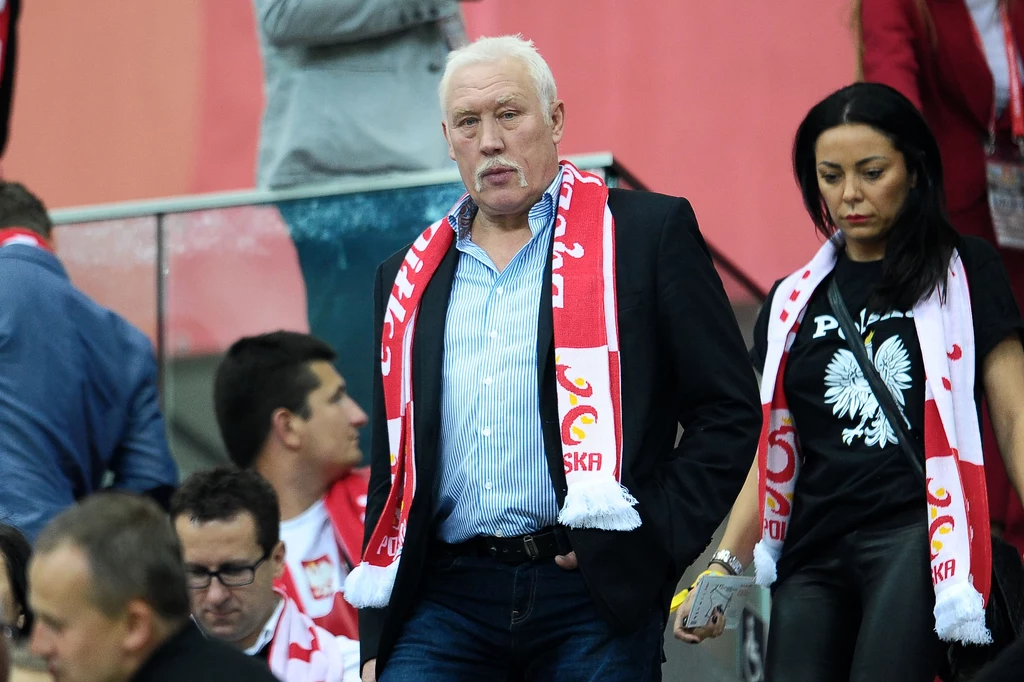 Władysław Kozakiewicz podczas meczu piłkarskiego Polska - Niemcy, 11.10.2014 r. Władysław Kozakiewicz podczas meczu piłkarskiego Polska - Niemcy, 11.10.2014 r.