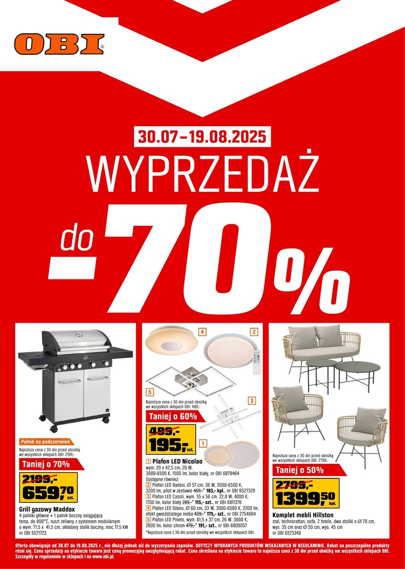 Gazetka promocyjna OBI - ważna od 30. 07. 2025 do 19. 08. 2025