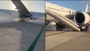 Antalya. Ewakuacja Boeinga 777-300 na tureckim lotnisku