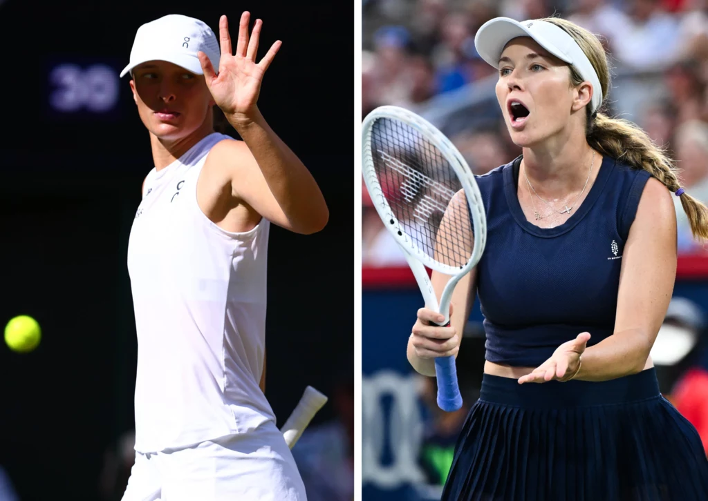 Iga Świątek i Danielle Collins Iga Świątek i Danielle Collins