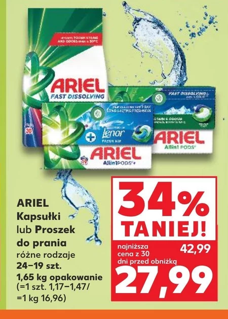 Kapsułki do prania Ariel