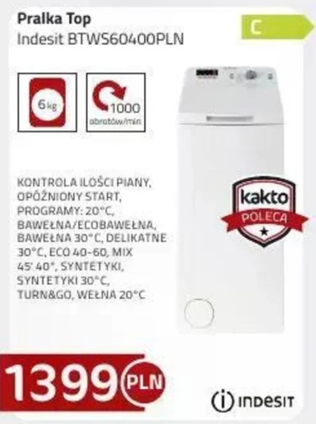 Pralka Indesit