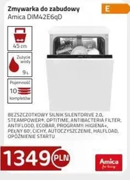 Zmywarka do zabudowy Amica