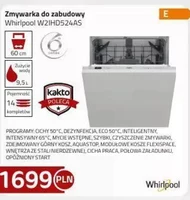 Вбудована посудомийна машина Whirlpool