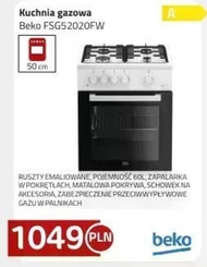 Kuchnia gazowa Beko