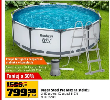 Basen na stelażu Bestway