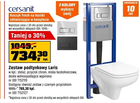 Zestaw podtynkowy Cersanit