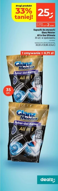 Kapsułki do zmywarki Glanz meister