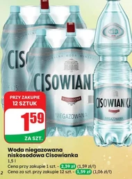Woda niegazowana Cisowianka