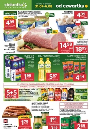 Gazetka promocyjna Stokrotka Supermarket, ważna od 31.07.2025 do 06.08.2025.