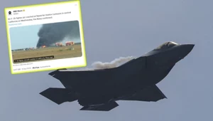 Katastrofa w bazie marynarki wojennej USA. Rozbił się myśliwiec F-35