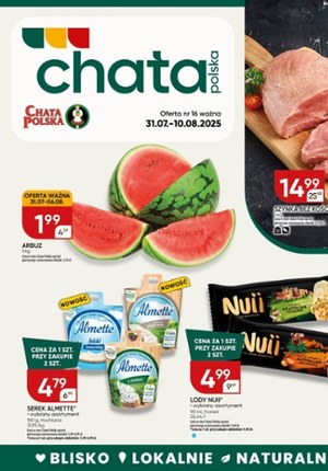Gazetka promocyjna Chata Polska, ważna od 31.07.2025 do 10.08.2025.