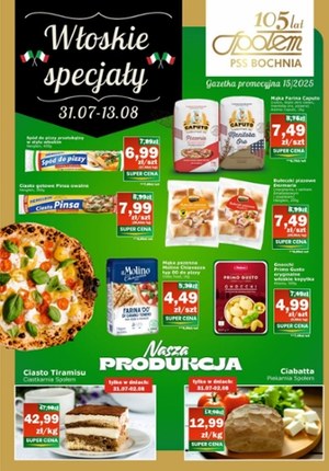 Gazetka promocyjna PSS Bochnia, ważna od 31.07.2025 do 13.08.2025.