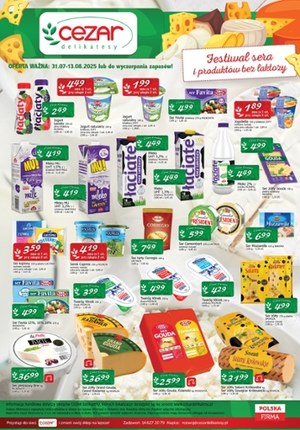 Gazetka promocyjna Delikatesy CEZAR, ważna od 31.07.2025 do 13.08.2025.