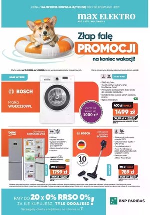 Gazetka promocyjna Max Elektro, ważna od 31.07.2025 do 01.09.2025.