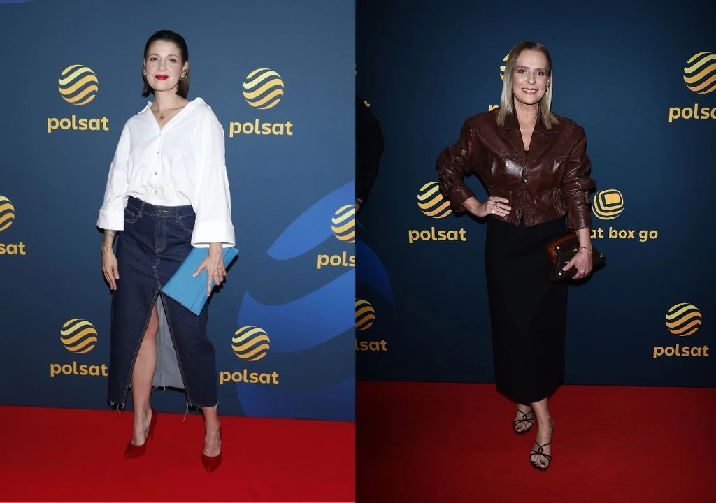 Aleksandra Zienkiewicz i Aneta Zając zdecydowały się na spódnice o długości midi. Aleksandra Zienkiewicz i Aneta Zając zdecydowały się na spódnice o długości midi.