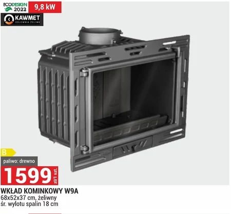 Wkład kominkowy Ecodesign