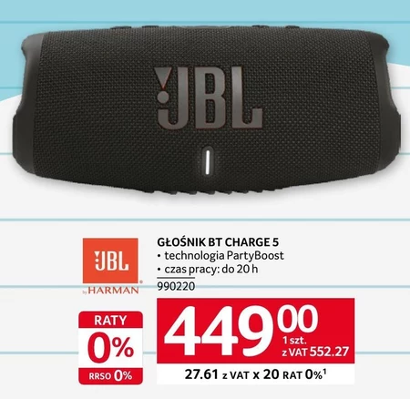 Głośnik bezprzewodowy JBL