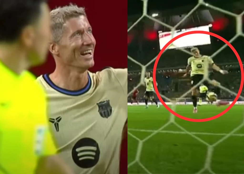 Robert Lewandowski w meczu FC Seoul - FC Barcelona
