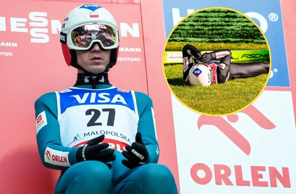 Kamil Stoch dał popis w pierwszej serii konkursu. Później zaliczył upadek