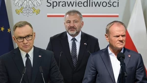 Tusk i Duda o działaniach Żurka. "Rozgrzewka" kontra "bimber z Podlasia"
