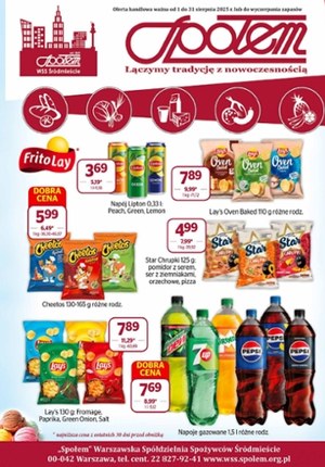 Gazetka promocyjna Społem WSS Śródmieście, ważna od 01.08.2025 do 31.08.2025.