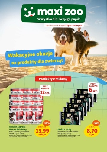 Gazetka promocyjna Maxi Zoo, ważna od 17.07.2025 do 06.08.2025.