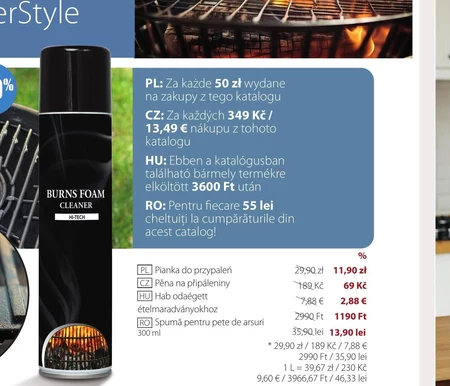Pianka do przypaleń