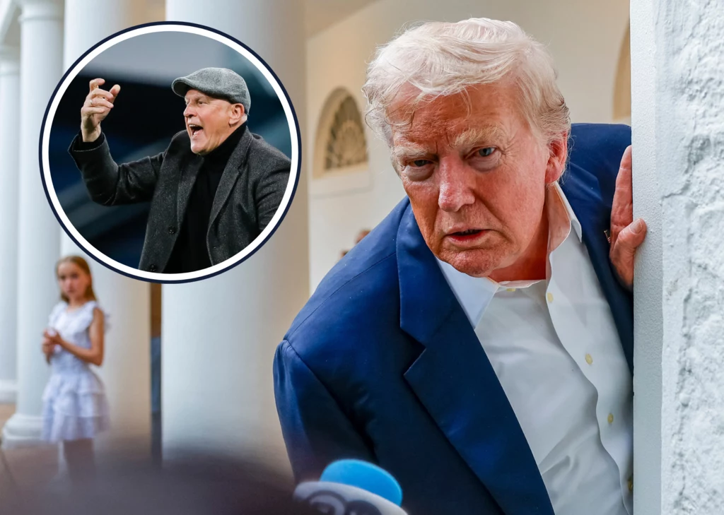 Na zdjęciu prezydent USA Donald Trump oraz trener Miodrag Bozović