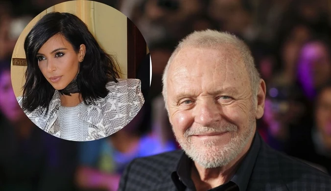 Anthony Hopkins po latach wcielił się w kultową rolę Hannibala. W tle produkt firmy Kim Kardashian