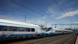 Podwójne składy Pendolino na trasie. Mają prawie 400 metrów długości