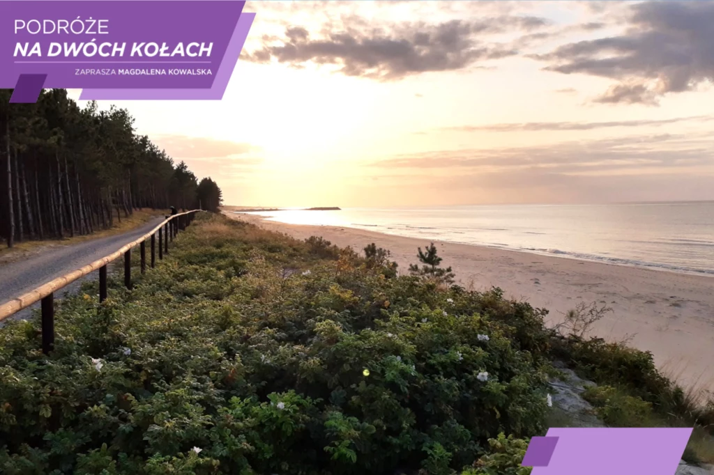 Szlak rowerowy na Mierzei Wiślanej oferuje spektakularny odcinek prowadzący nad plażą Szlak rowerowy na Mierzei Wiślanej oferuje spektakularny odcinek prowadzący nad plażą