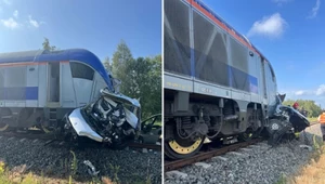 Tragedia na przejeździe kolejowym. Bus wjechał pod pociąg