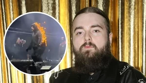 Muzyk zajął się ogniem w trakcie koncertu. Publiczność była zachwycona