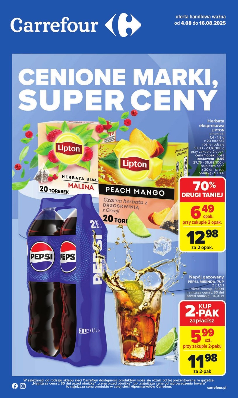 Gazetka promocyjna Carrefour - ważna od 04. 08. 2025 do 16. 08. 2025