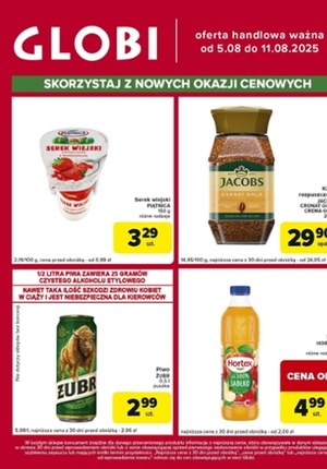 Gazetka promocyjna Globi, ważna od 05.08.2025 do 11.08.2025.