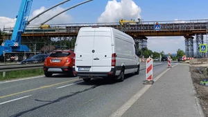 Od poniedziałku jeszcze większe korki na Zakopiance. Zwężenia do jednego pasa