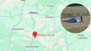 Wypadek helikoptera pod Radomiem. Trwa akcja służb