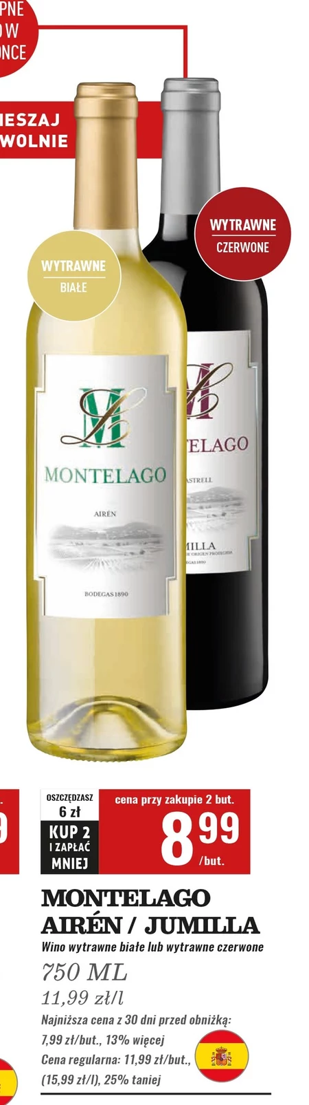 Wino wytrawne Montelago